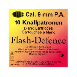 CARTOUCHES 9MM PA FLASH DEFENCE A BLANC X10