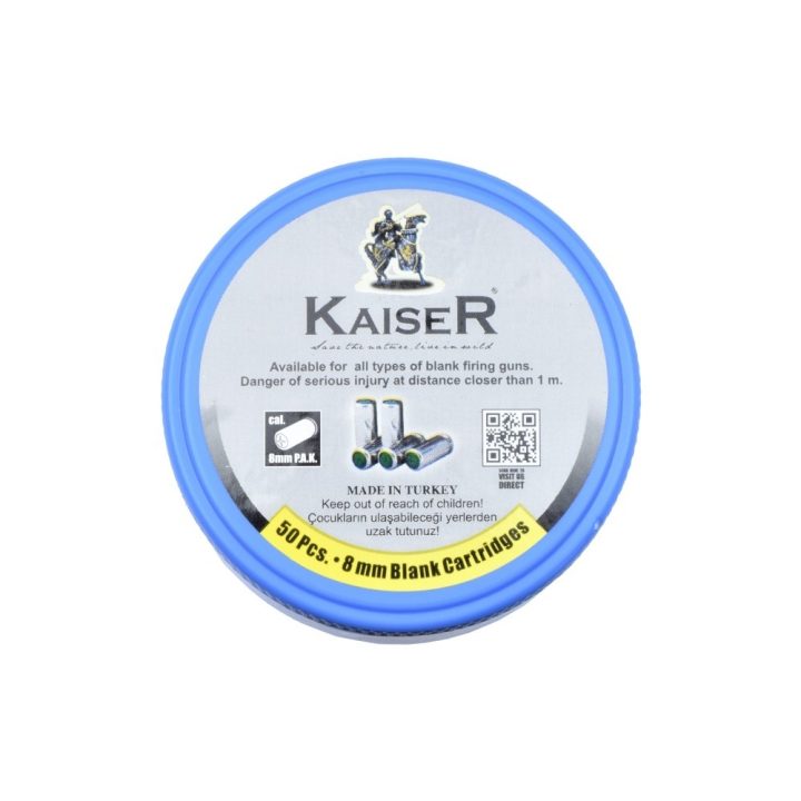 CARTOUCHE  8mm PAK KAISER x50 cartouches