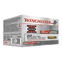 CARTOUCHE WINCHESTER 22WIN MAG SUPER-X CREUSE BOITE 150X 